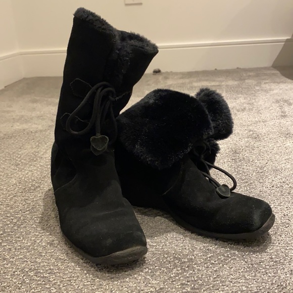 London Fog Harrod Winter Boots - Black Suede 7.5 US - Picture 6 of 6
